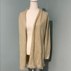 Lilly Pulitzer Cream Open-Front Cardigan